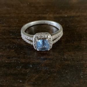 Aquamarine ring size 9